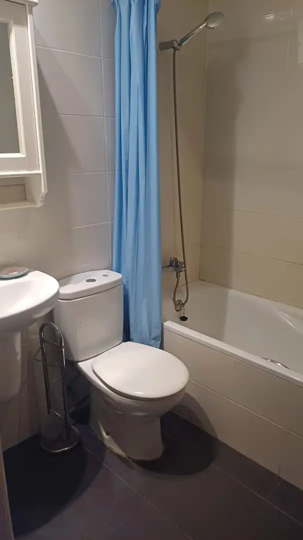 Badezimmer von Dachboden zur Miete in Zaragoza mit Heizung, Möbliert und Ofen