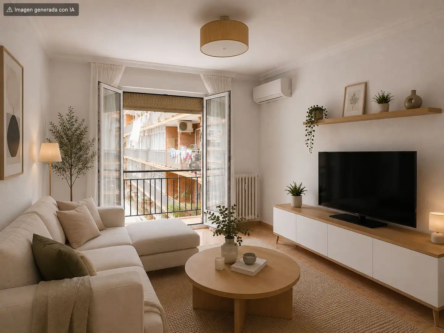 Wohnzimmer von Wohnung zum Verkauf in Zaragoza mit Klimaanlage, Möbliert und Balkon