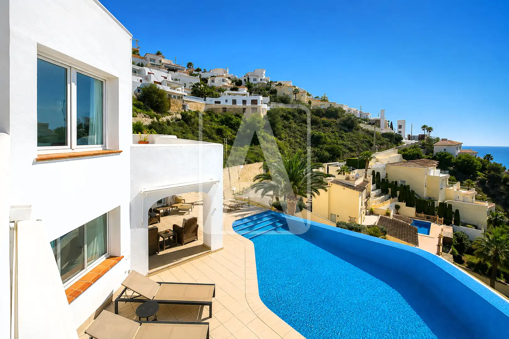Exterior view of Houses for sale in Moraira  with Air Conditioner, Heating and Private garden