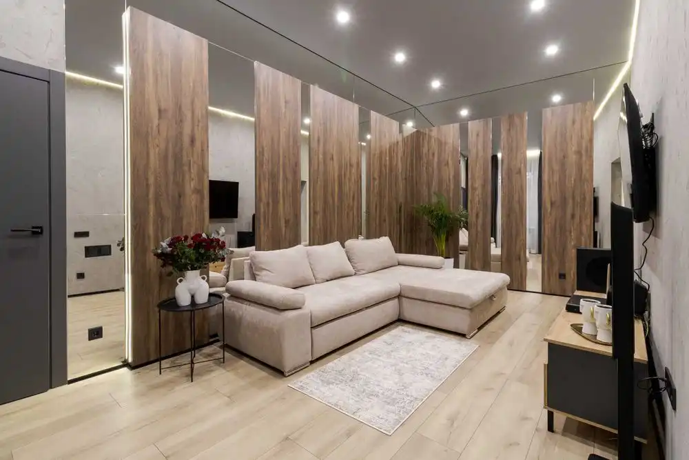 Sala de estar de Piso de alquiler en  Zaragoza Capital con Aire acondicionado, Amueblado y TV