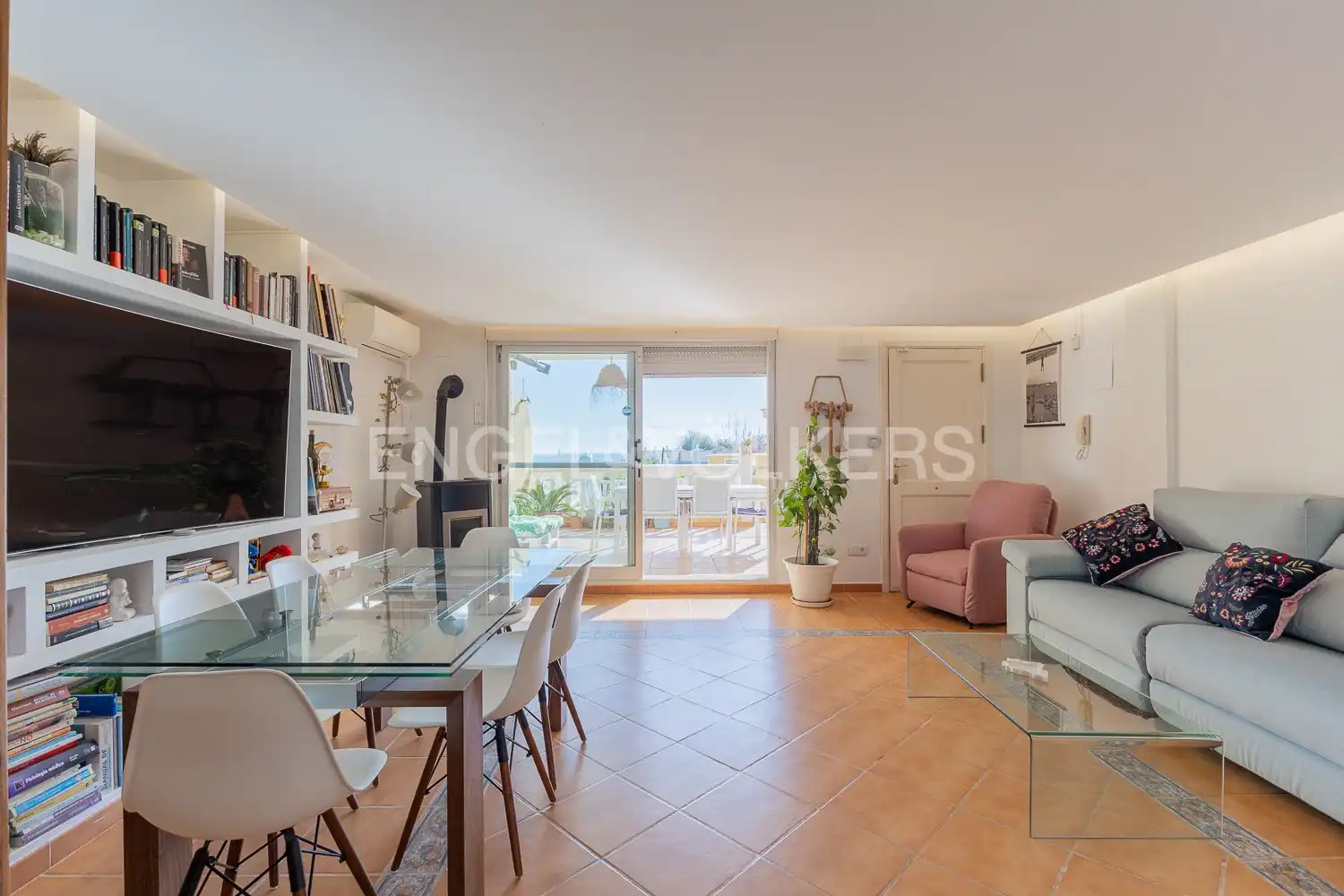 Sala d'estar de Casa o xalet de lloguer en Cullera amb Aire condicionat, Calefacció i Jardí privat
