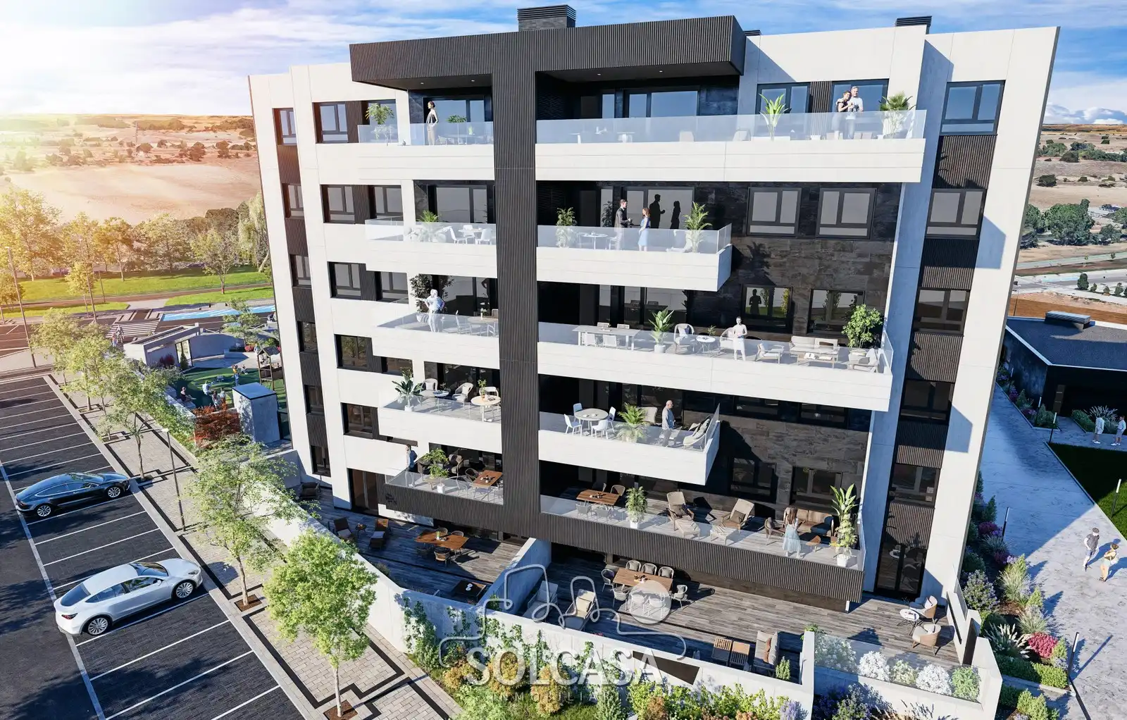 Vista exterior de Piso en venta en Valladolid con Calefacción, Jardín privado y Parquet