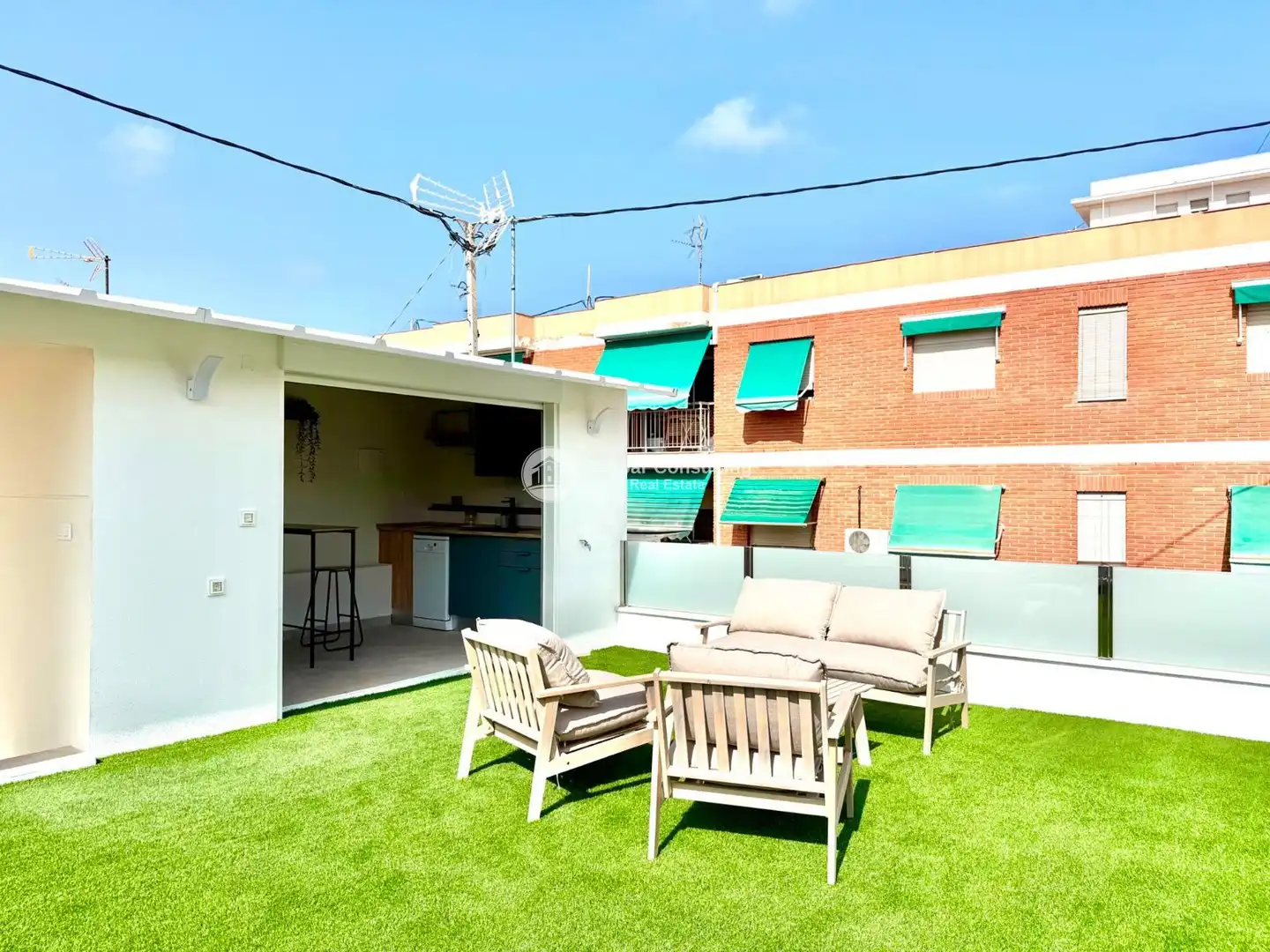 Terrassa de Casa adosada en venda en Cartagena amb Aire condicionat, Calefacció i Terrassa