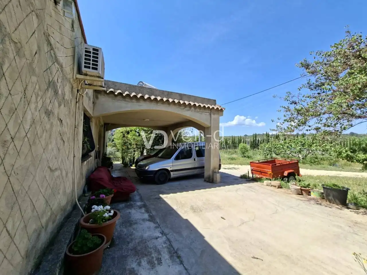 Außenansicht von Country house zum Verkauf in Enguera mit Klimaanlage, Heizung und Privatgarten