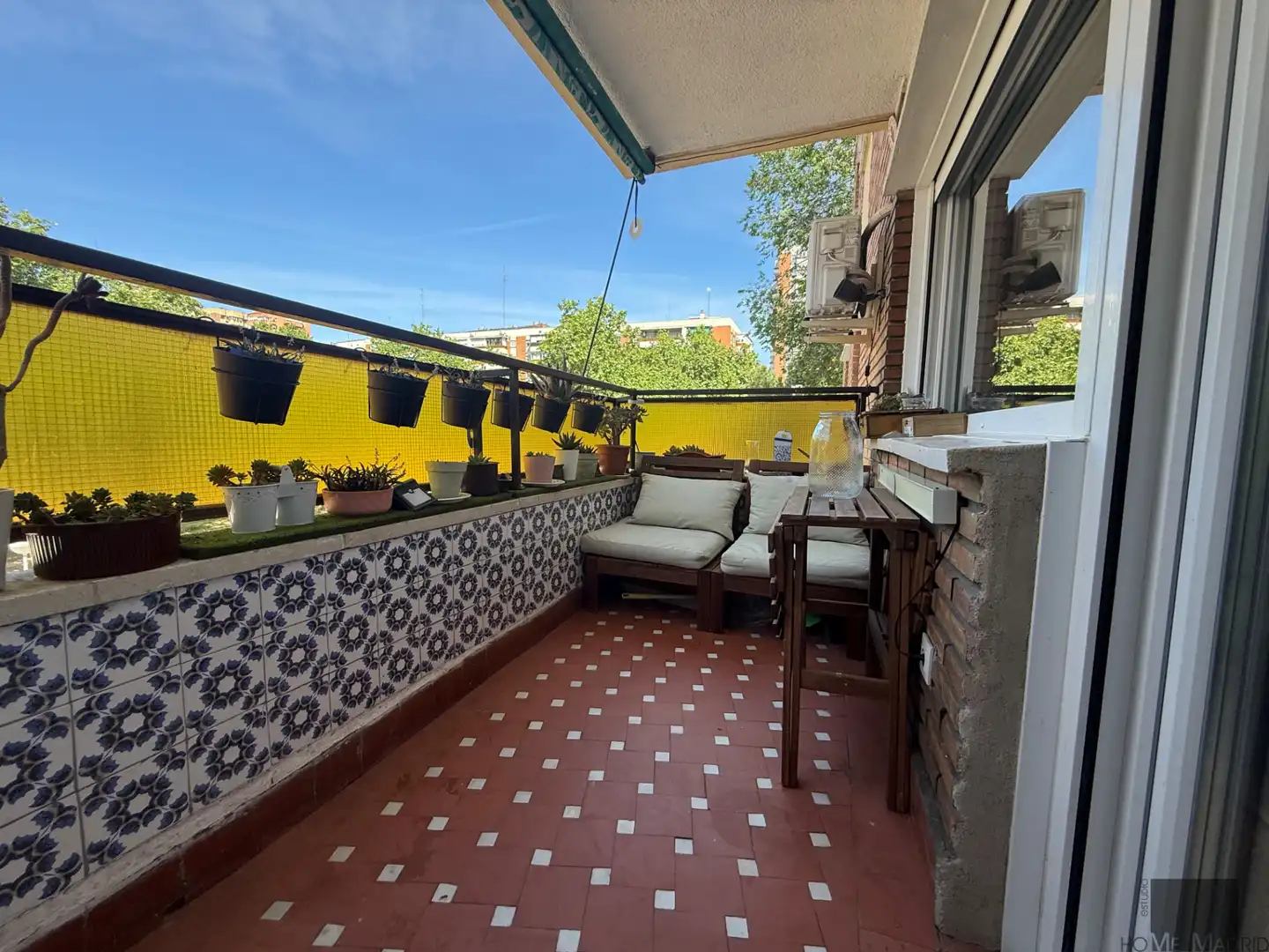 Balcony of Flat for sale in Madrid  with Air Conditioner, Heating and Terrace