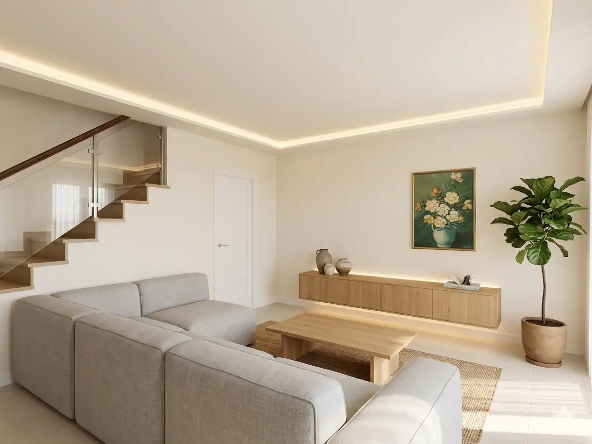 Sala de estar de Casa adosada en venta en Cambrils con Terraza, Amueblado y Horno
