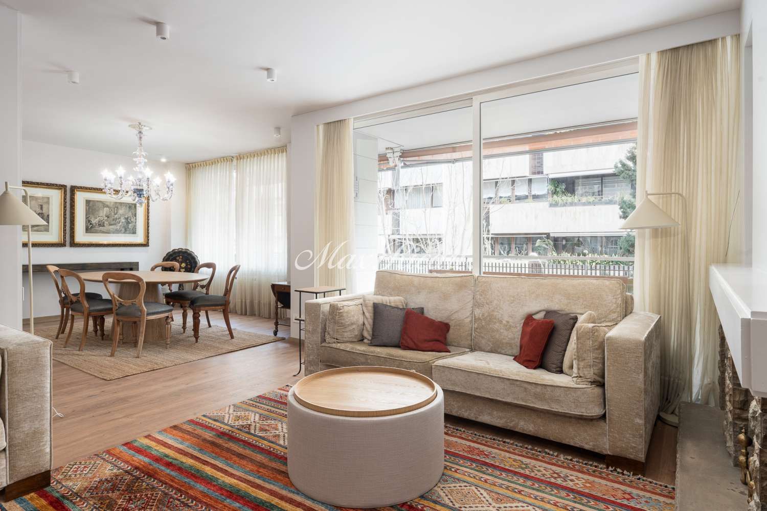 Sala d'estar de Pis de lloguer en  Barcelona Capital amb Aire condicionat, Calefacció i Terrassa