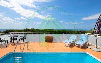 Swimming pool of Attic for sale in Gavà