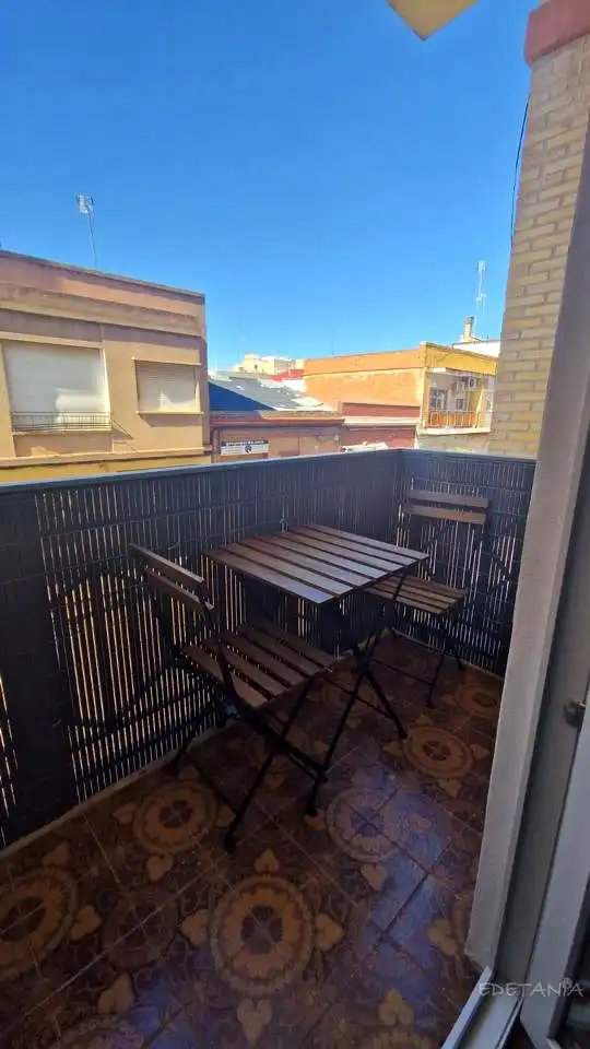 Terraza de Piso de alquiler en Moncada con Terraza, Amueblado y Balcón