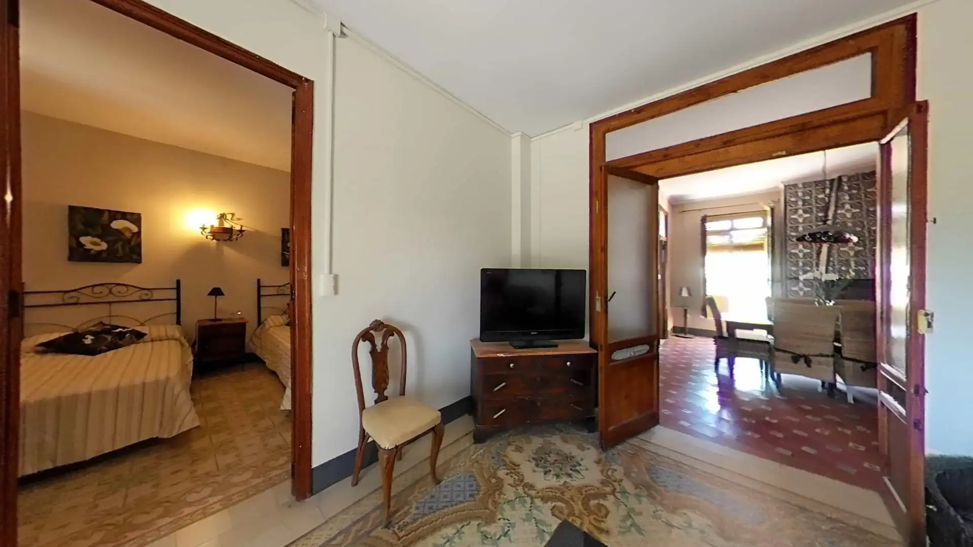 Sala d'estar de Finca rústica en venda en Villanueva de Castellón amb Calefacció, Jardí privat i Terrassa