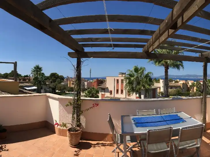 Terrace of Flat for rent in Llucmajor  with Air Conditioner, Heating and Parquet flooring
