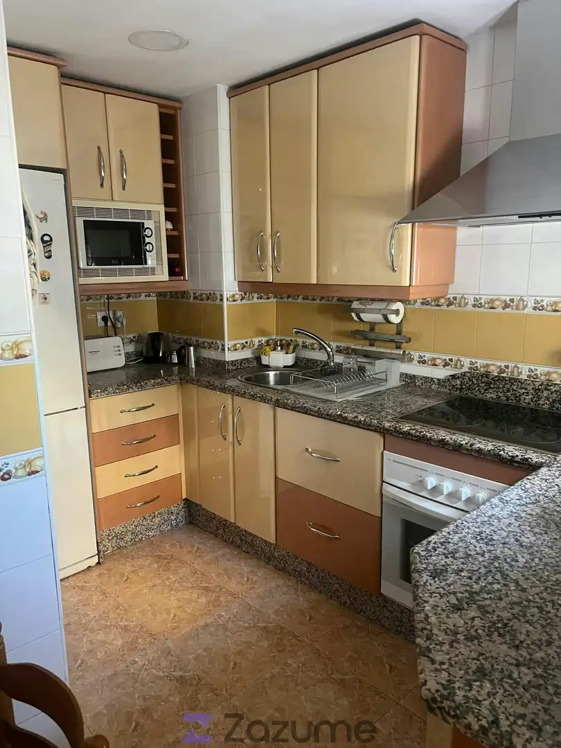 Cuina de Pis de lloguer en Sevilla amb Aire condicionat, Calefacció i Terrassa