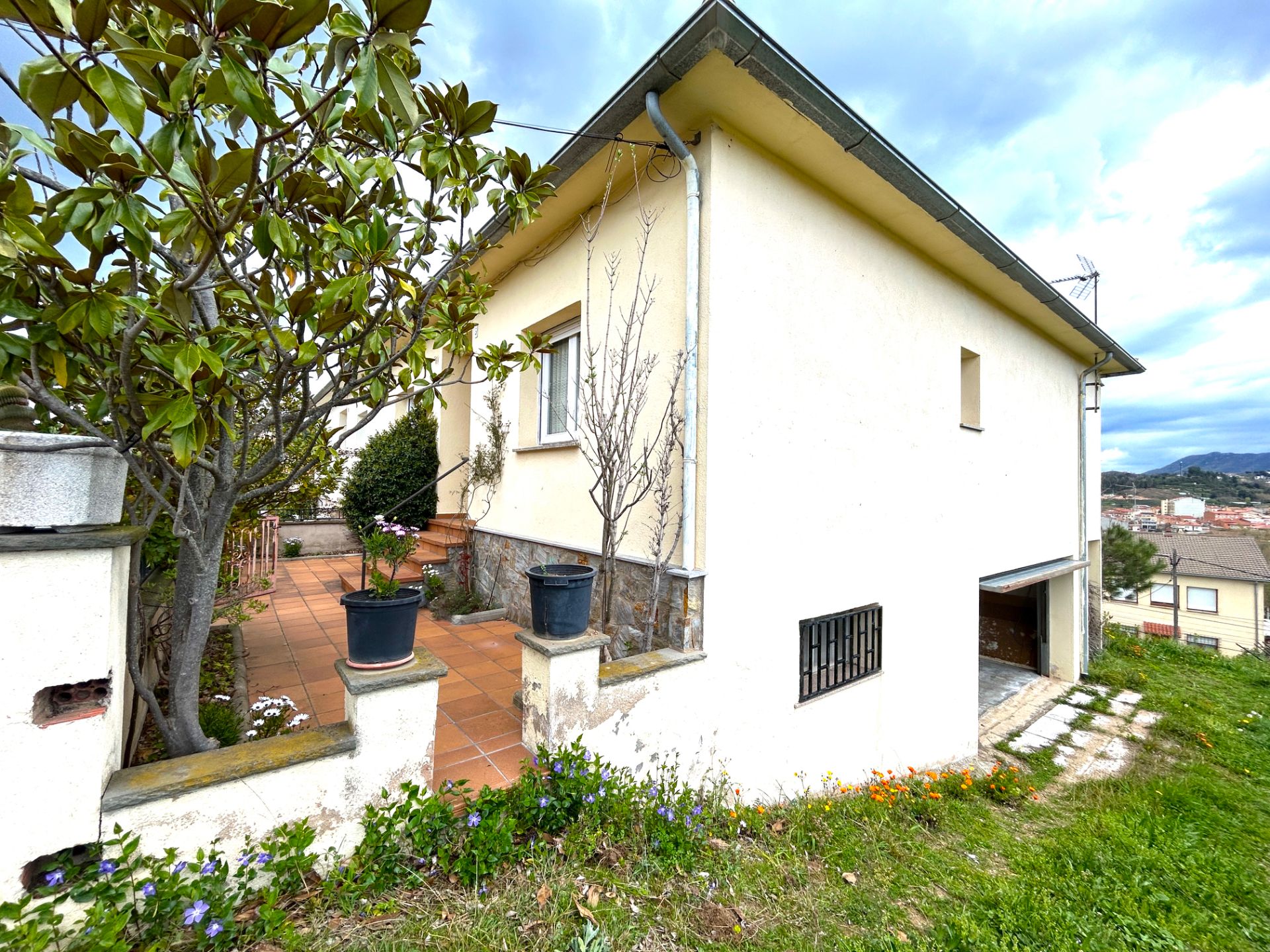 Vista exterior de Casa o xalet en venda en Sant Hilari Sacalm amb Moblat