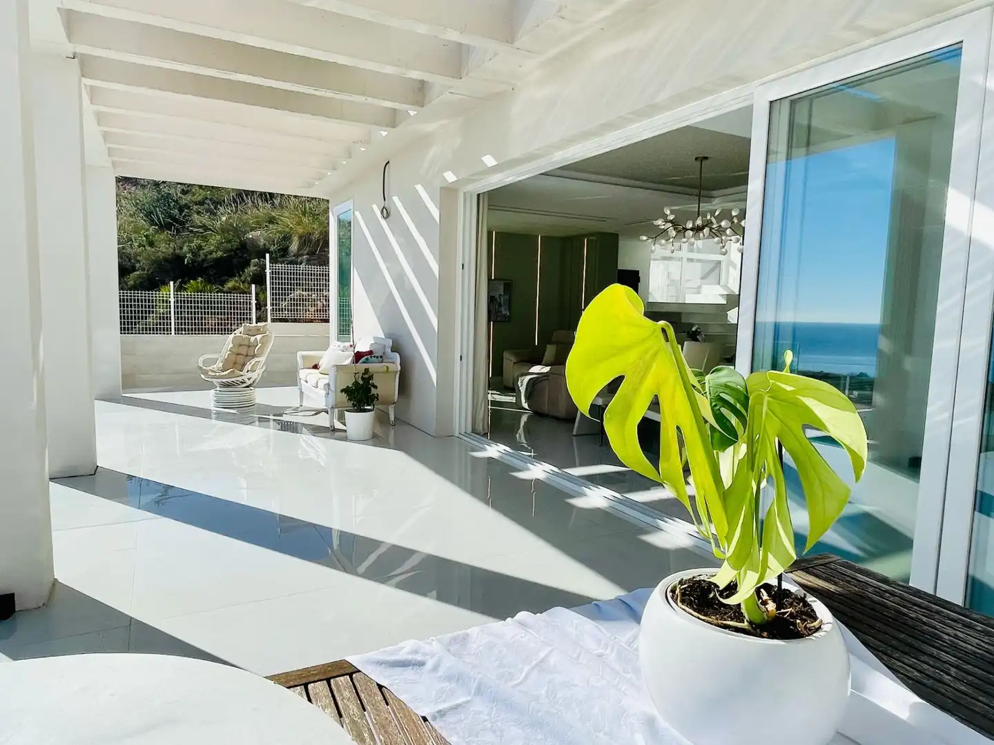 Terraza de Casa o chalet en venta en Benalmádena con Aire acondicionado, Jardín privado y Terraza