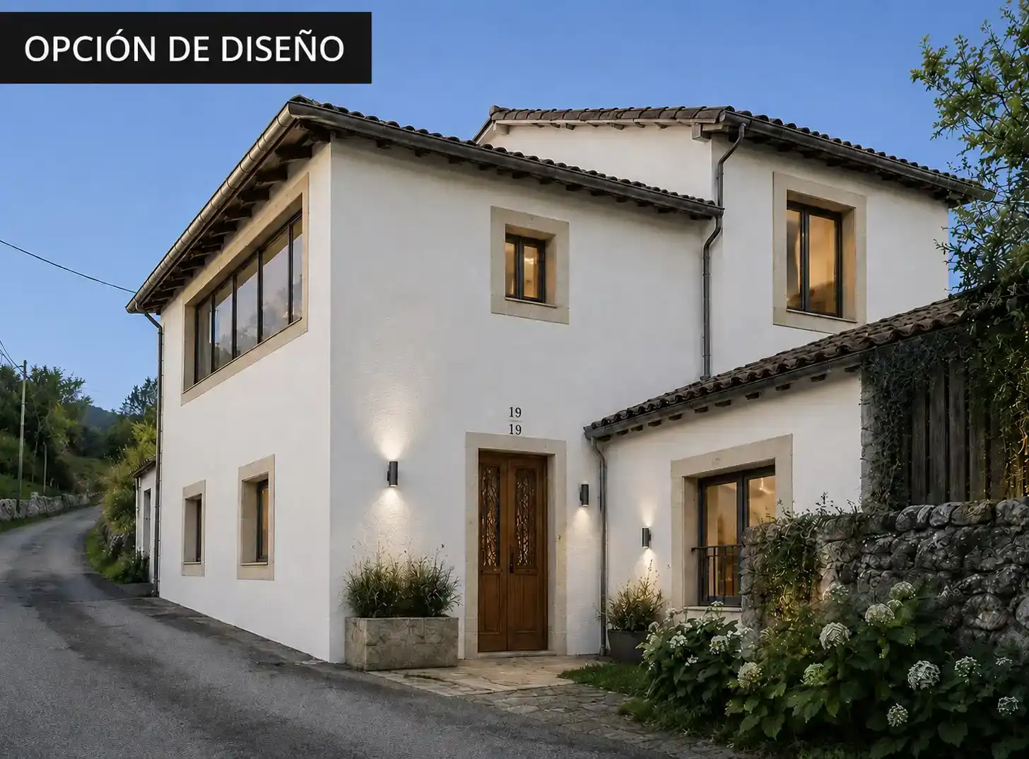 Vista exterior de Casa o chalet en venta en Oviedo 