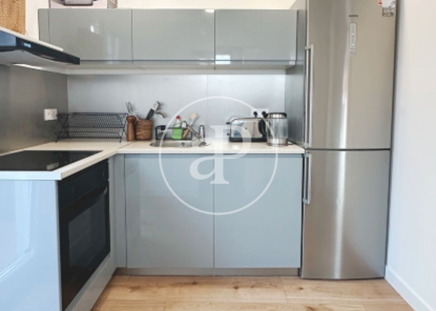 Kitchen of Flat to rent in L'Hospitalet de Llobregat  with Air Conditioner, Furnished and Pets allowed
