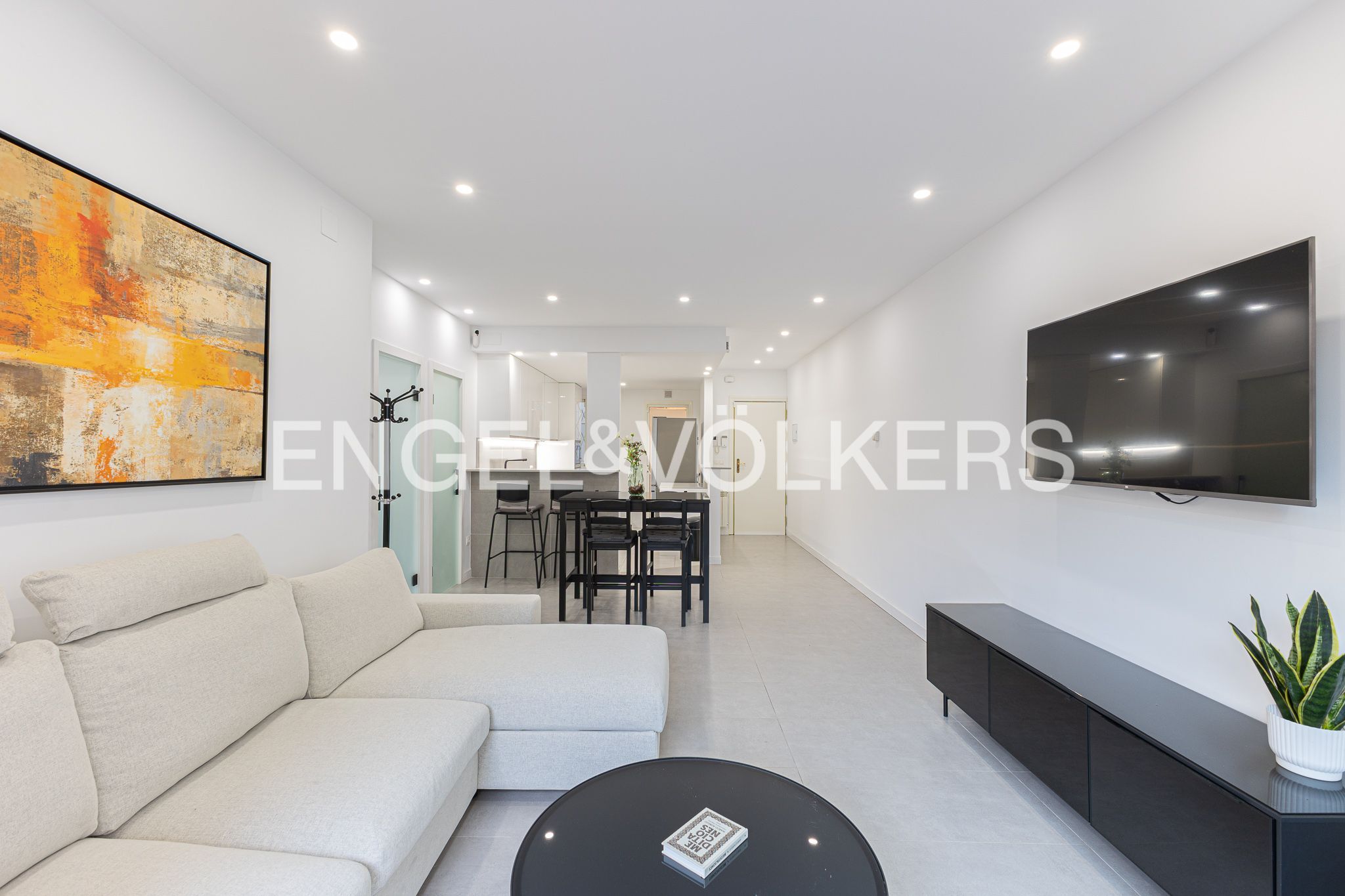 Sala de estar de Piso en venta en  Barcelona Capital con Aire acondicionado, Calefacción y Terraza