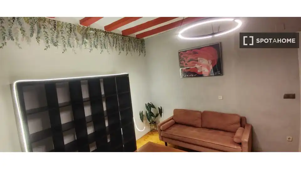Living room of Flat for rent in Barcelona  with Air Conditioner, Heating and Furnished