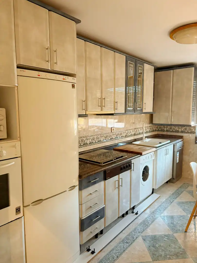 Kitchen of Flat for sale in Palencia  with Heating, Terrace and Furnished