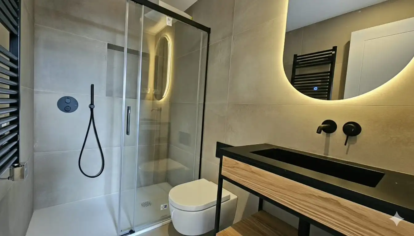 Baño de Casa o chalet en venta en Barcelona con Aire acondicionado, Calefacción y Jardín privado