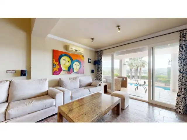 Sala de estar de Casa o chalet en venta en Moraira con Aire acondicionado, Calefacción y Jardín privado