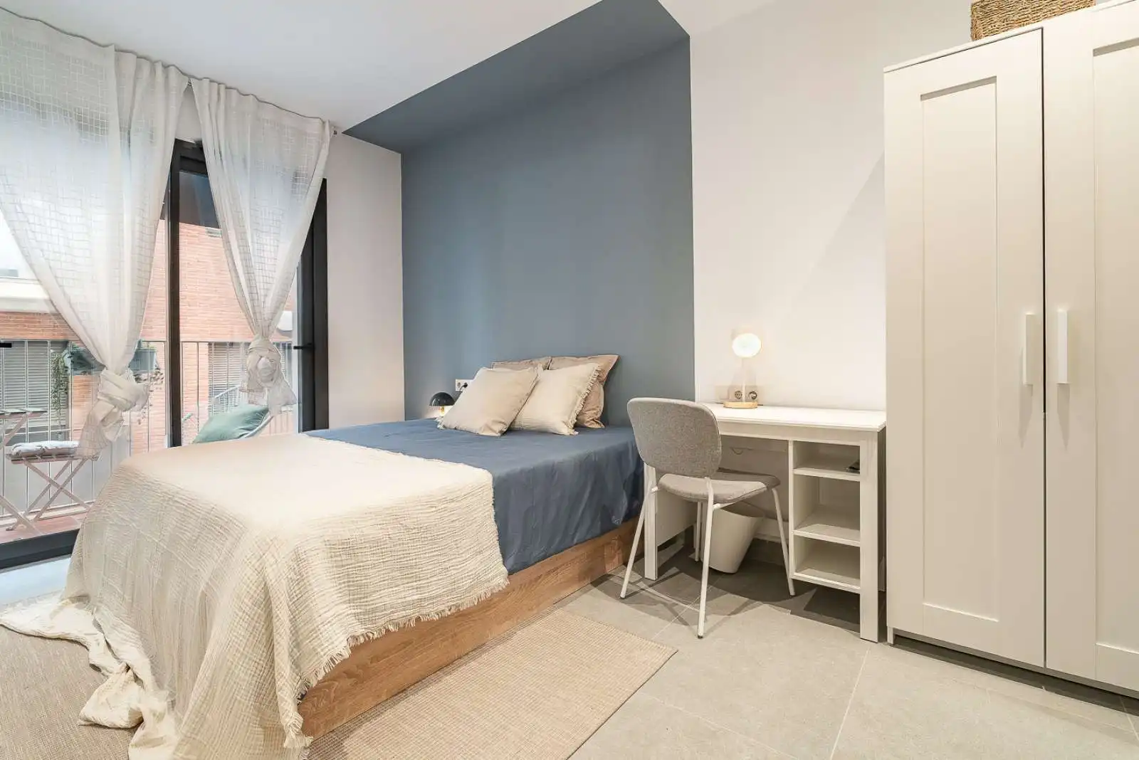 Schlafzimmer von Wohnung zur untervermieten in  Barcelona Capital mit Klimaanlage, Heizung und Terrasse