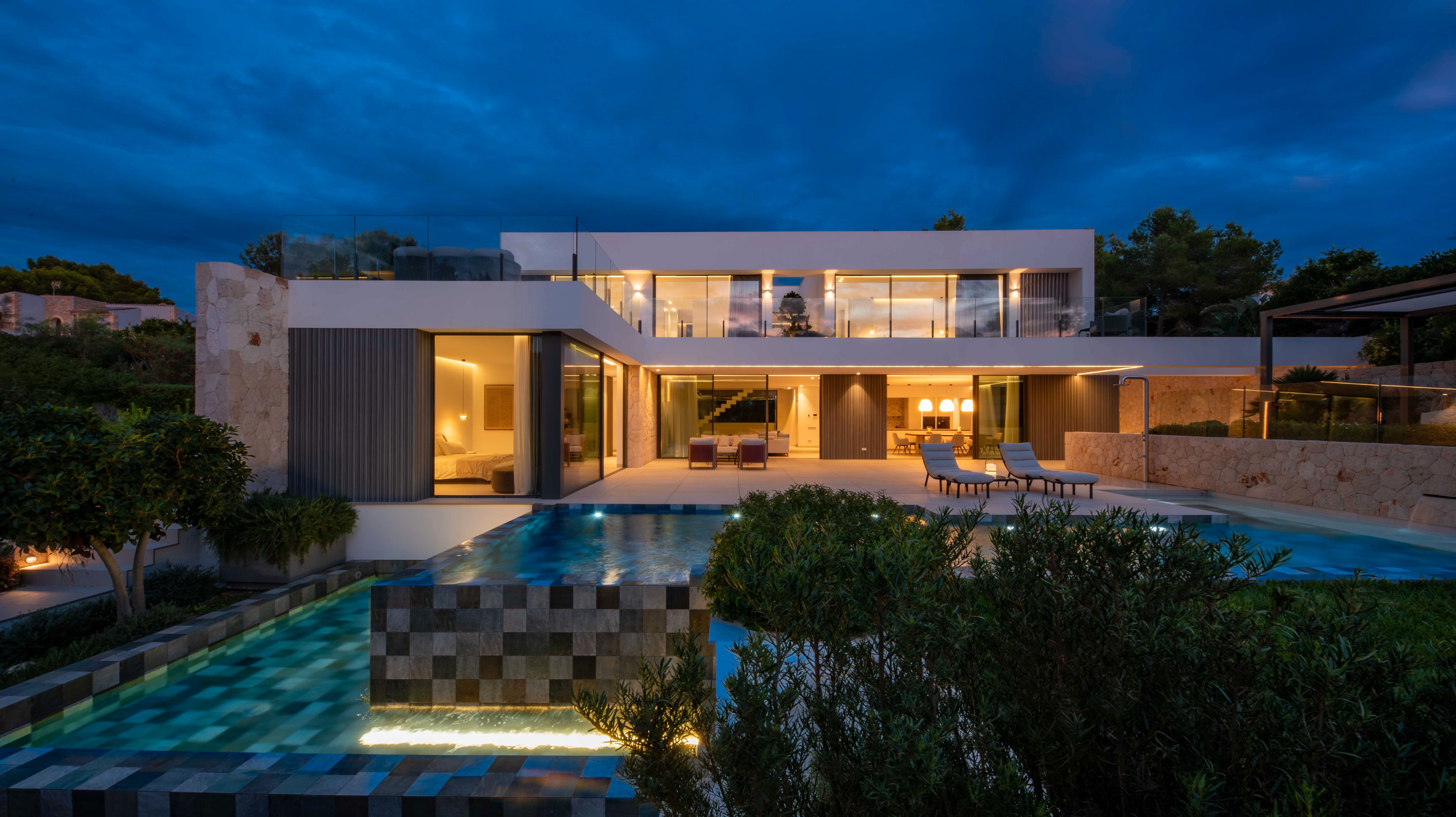 Vista exterior de Casa adosada en venta en Calvià con Aire acondicionado, Piscina y Amueblado