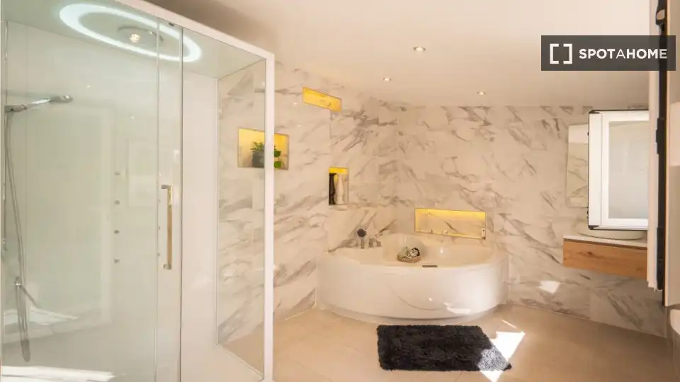Bathroom of Apartments for share in  Palma de Mallorca  with Air Conditioner, Terrace and Furnished