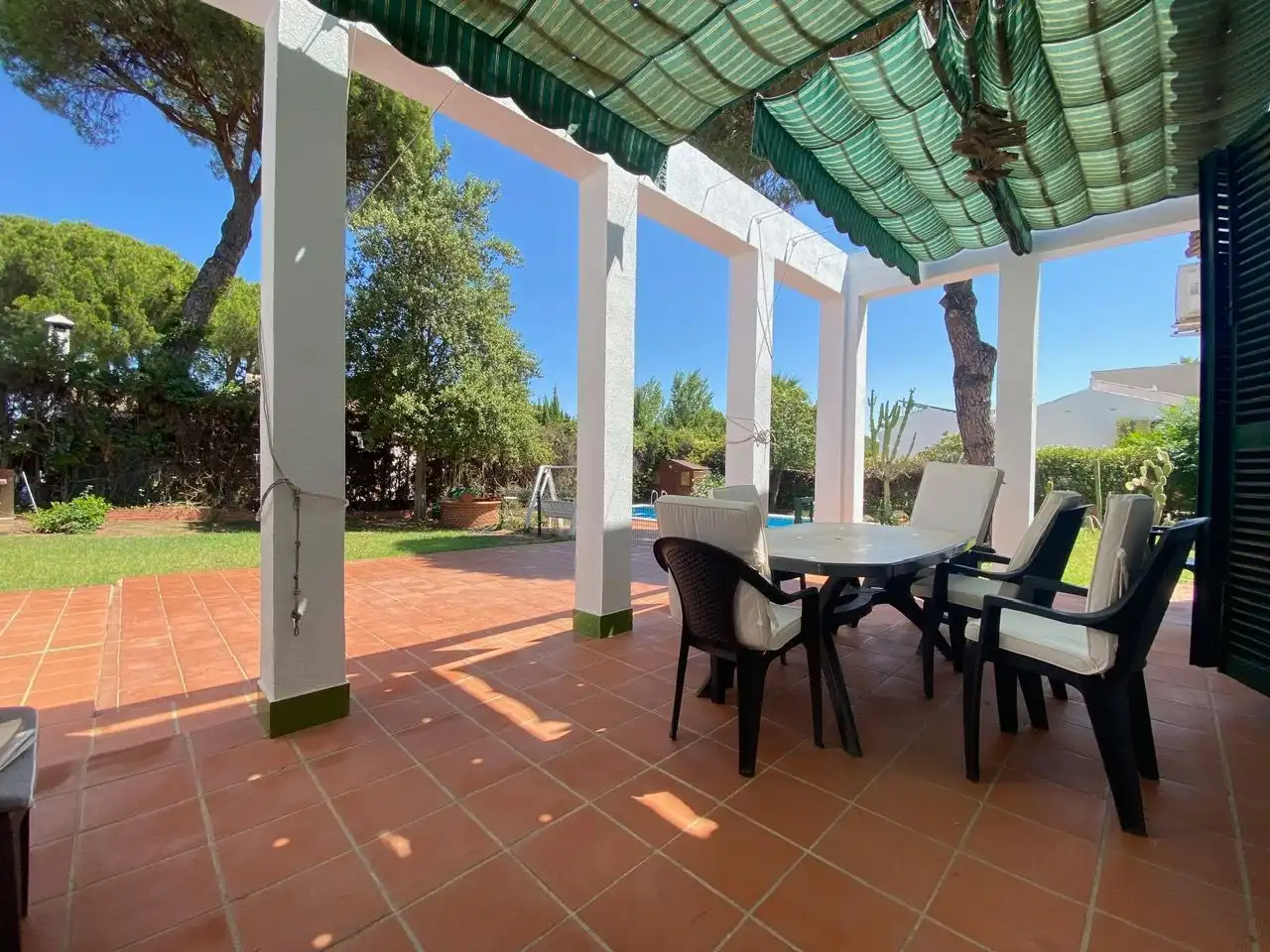 Jardín de Casa o chalet en venta en Aljaraque con Aire acondicionado, Jardín privado y Trastero