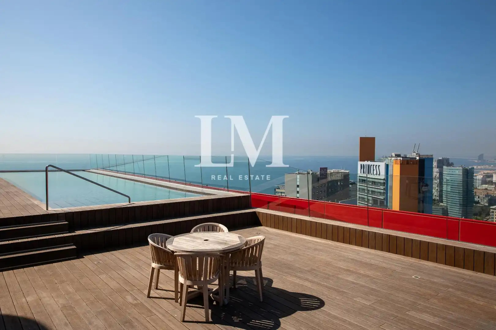 Terrace of Apartments for rent in Barcelona  with Air Conditioner, Private garden and Terrace