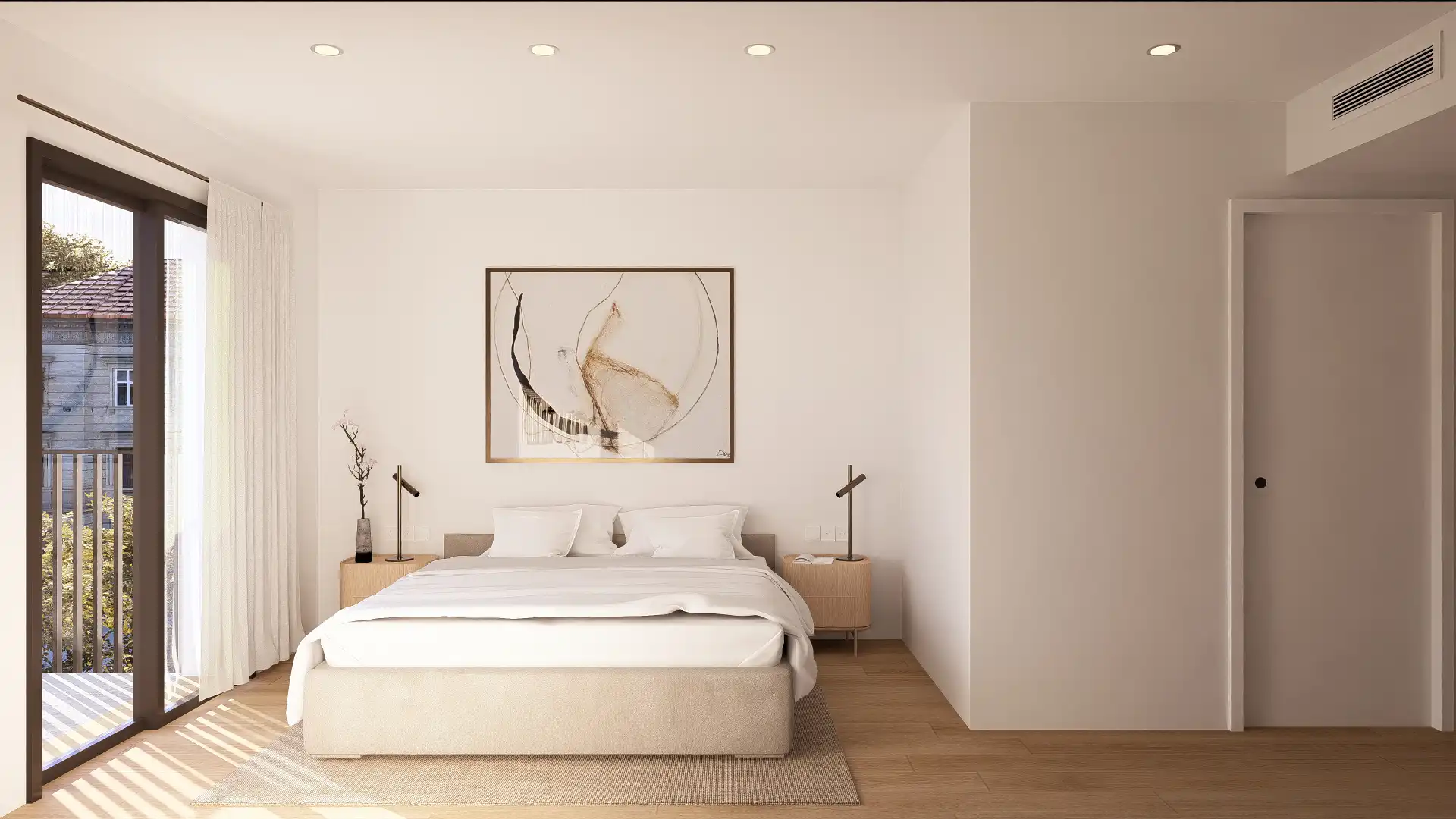 Bedroom of Flat for sale in La Garriga  with Air Conditioner, Heating and Parquet flooring