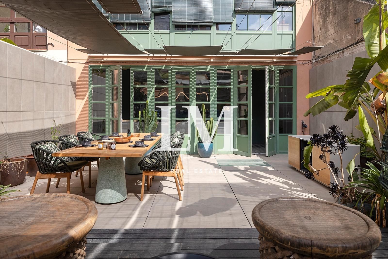 Terrace of Apartment to rent in  Barcelona Capital  with Air Conditioner, Heating and Private garden