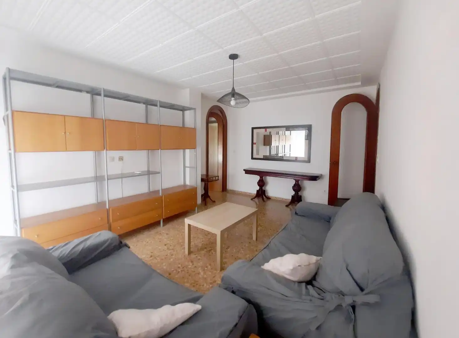 Wohnzimmer von Wohnung zur Miete in Sagunto / Sagunt mit Klimaanlage, Heizung und Balkon
