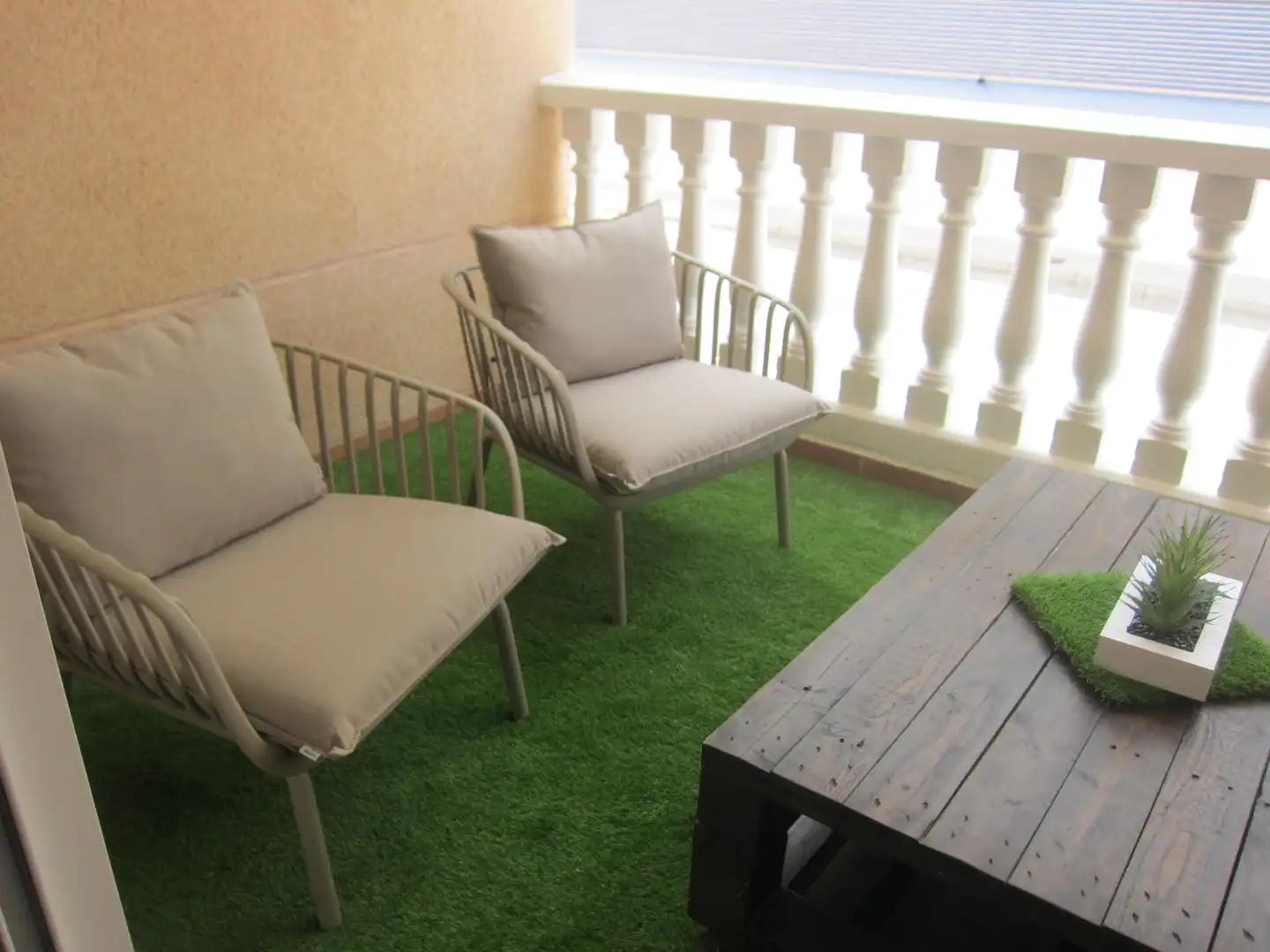 Terrasse von Wohnungen zur Miete in Moncofa mit Klimaanlage, Heizung und Terrasse