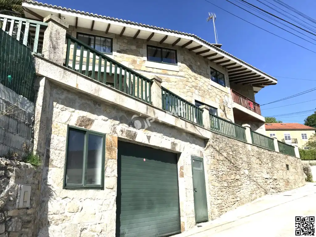 Vista exterior de Casa o chalet en venta en Ames con Terraza y Piscina