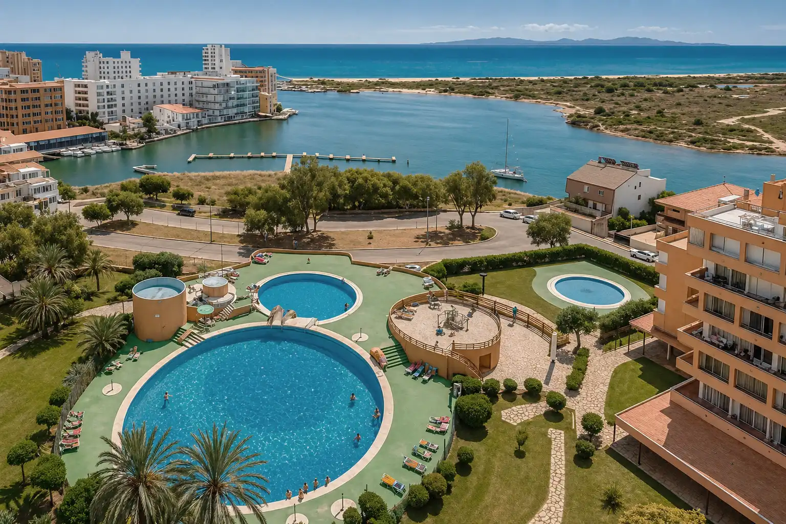 Piscina de Estudio en venta en Roses con Aire acondicionado, Parquet y Amueblado