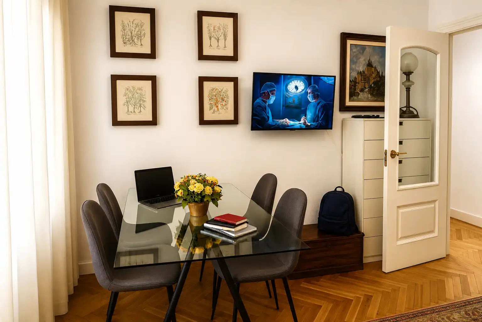 Esszimmer von Wohnung zur Miete in Santander mit Heizung, Möbliert und Ofen