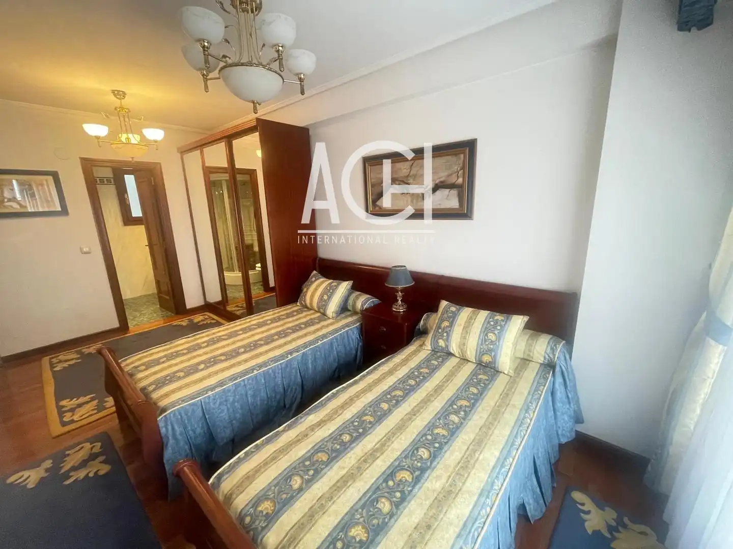 Schlafzimmer von Wohnung zum Verkauf in Bilbao  mit Heizung, Parkett und Terrasse
