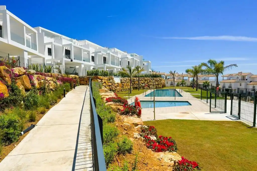 Terrace of Detached homes for sale in Manilva  with Air Conditioner, Private garden and Terrace