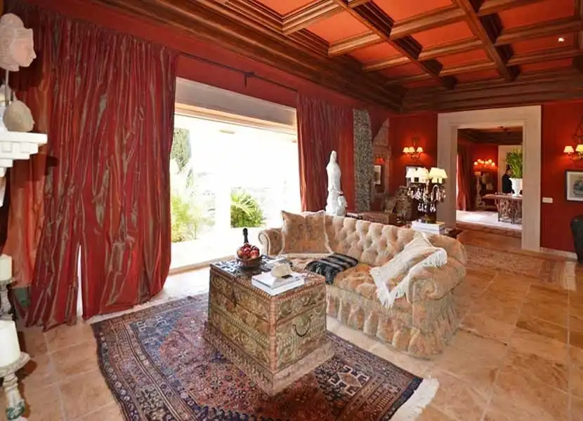 Sala de estar de Casa o chalet en venta en Altea con Aire acondicionado, Jardín privado y Terraza
