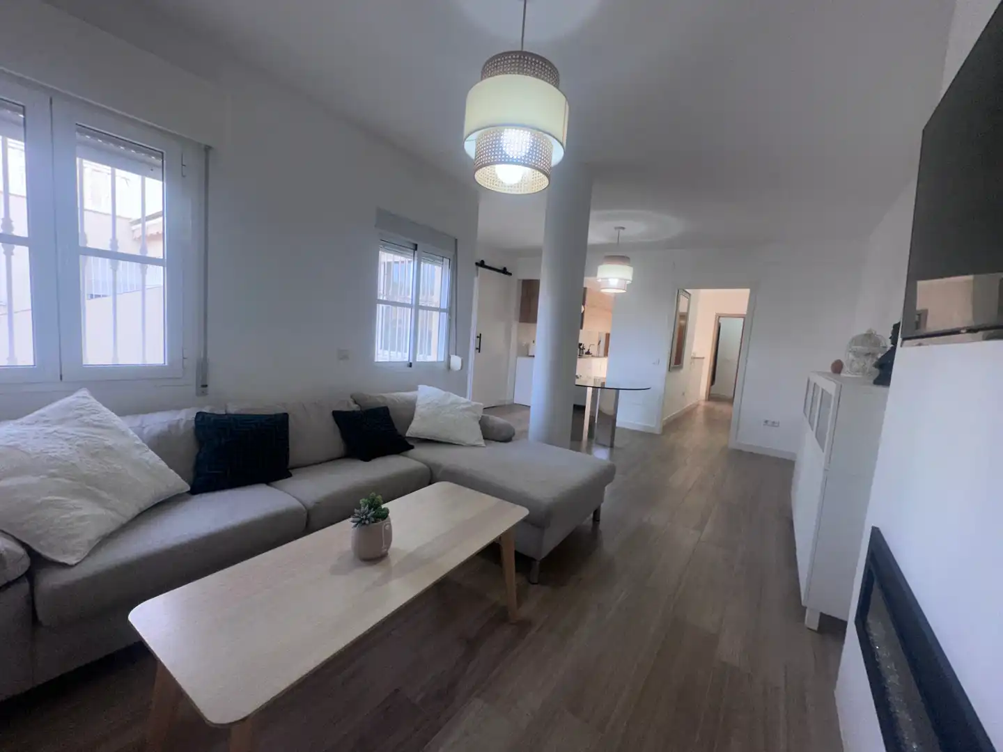 Sala de estar de Casa adosada en venta en Vélez-Málaga con Aire acondicionado, Calefacción y Terraza