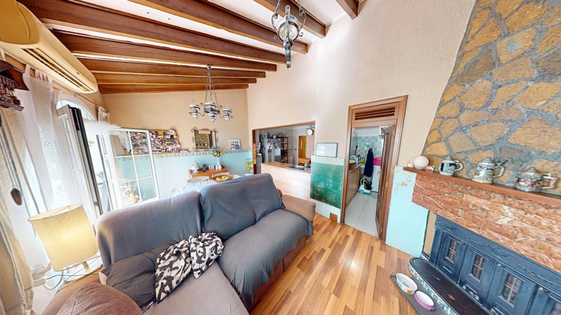 Sala d'estar de Àtic en venda en Alcoy / Alcoi amb Aire condicionat, Calefacció i Parquet