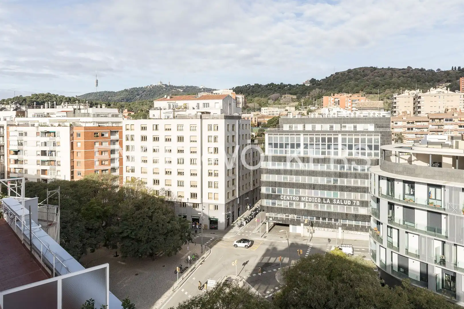 Außenansicht von Dachboden zur Miete in Barcelona mit Klimaanlage, Heizung und Parkett