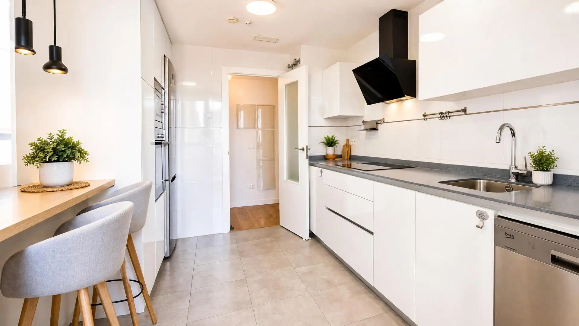 Kitchen of Apartments for sale in Alicante / Alacant  with Air Conditioner, Heating and Terrace
