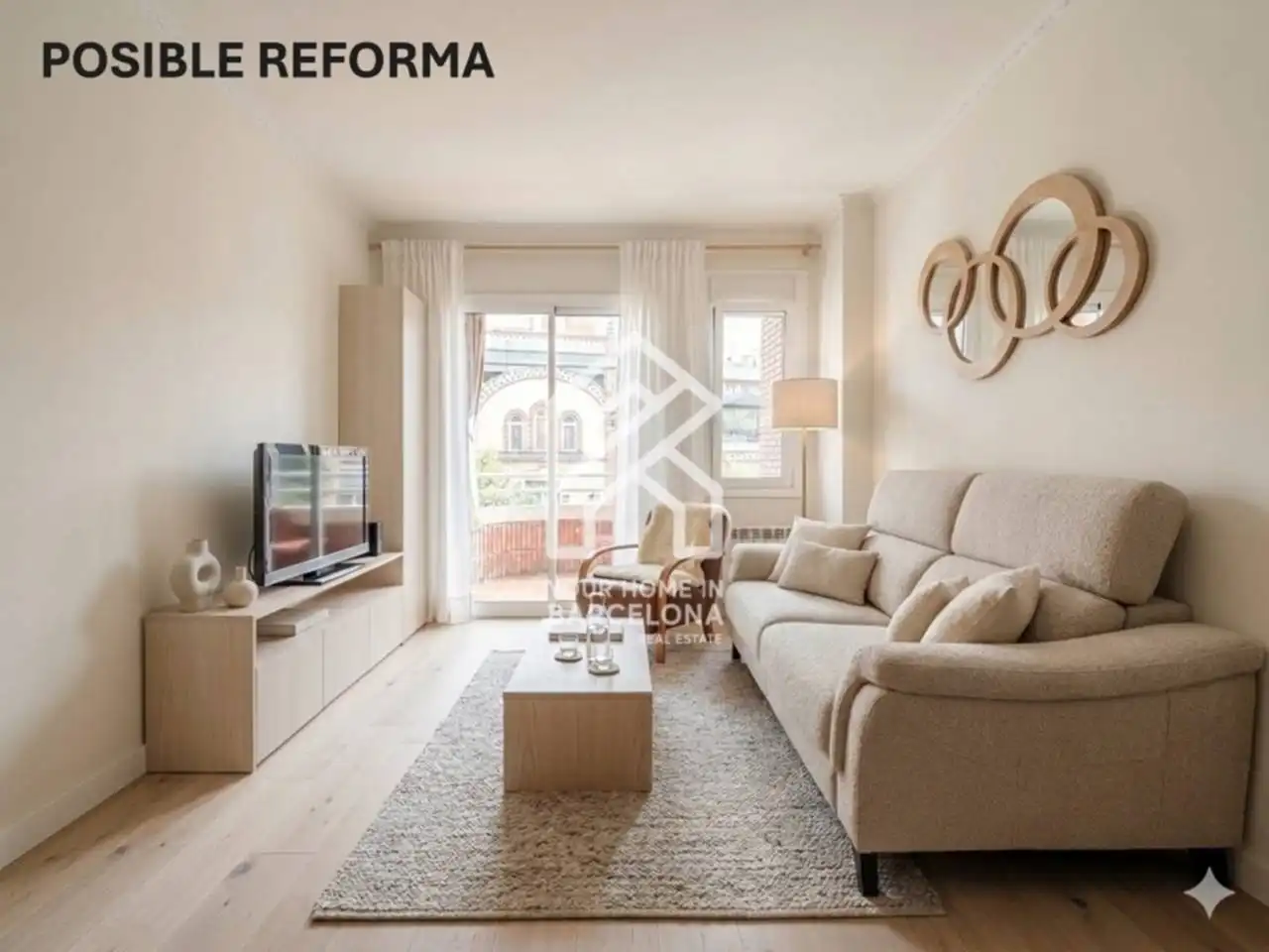 Living room of Flat for sale in Barcelona  with Heating and Balcony