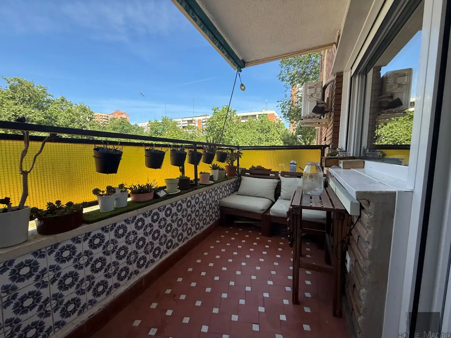 Balcony of Flat for sale in Madrid  with Air Conditioner, Heating and Terrace