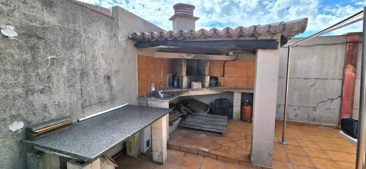 Terrassa de Casa o xalet en venda en Vilagarcía de Arousa amb Calefacció, Jardí privat i Terrassa