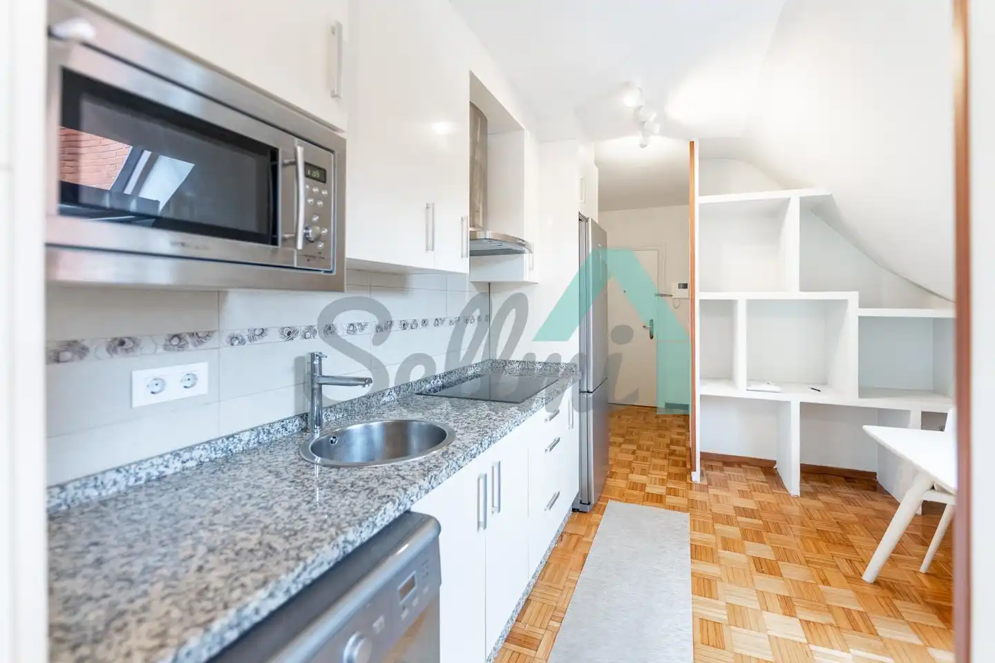 Kitchen of Flat for rent in Oviedo   with Parquet flooring and Furnished