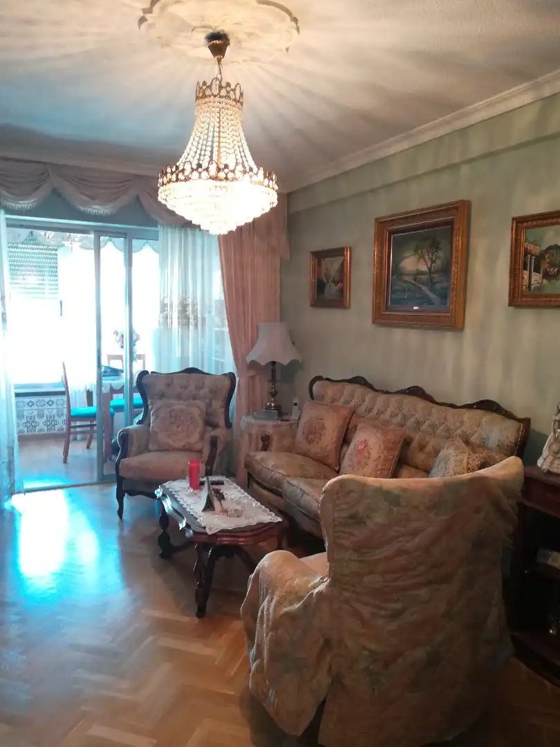 Living room of Flat for sale in Móstoles  with Heating, Parquet flooring and Terrace