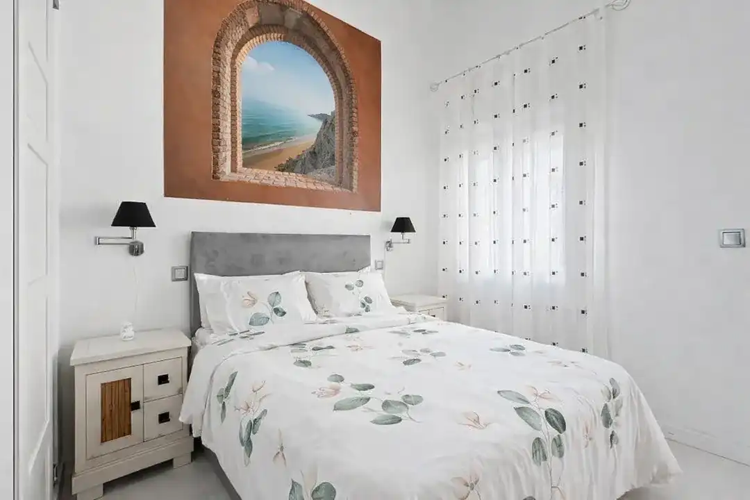 Schlafzimmer von Wohnung zur Miete in Madrid mit Klimaanlage, Heizung und Ofen